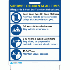 Pavement Sign - Supervise Children at All Times